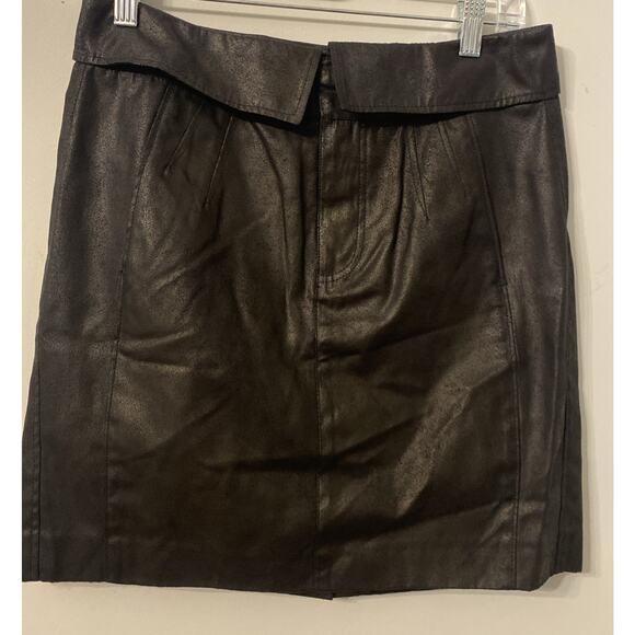 Dkny Dresses & Skirts - DKNY faux leather mini skirt size 6